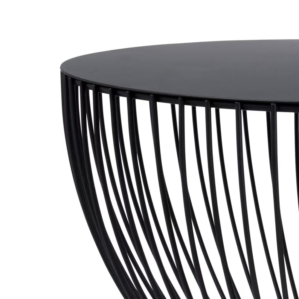 MAKO - Tavolino da divano in metallo nero
